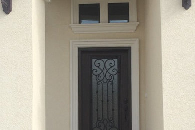 Wrought Iron Door Coral Design
