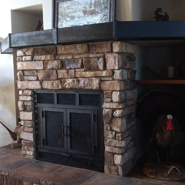 Living Room Fireplace Mantle & Surround