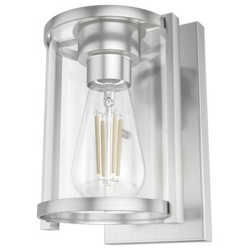 Hunter Astwood 1-Light Wall Sconce in Brushed Nickel