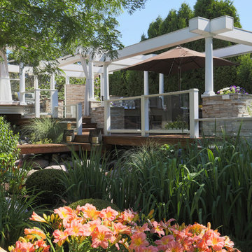 Elmhurst Multi-Level Deck with Outdoor Kitchen