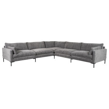 Contemporary 7-Seater Sofa | Zuiver Summer, Gray
