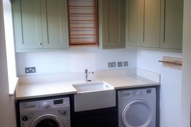 This is an example of a traditional utility room in Devon.