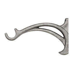 Kirsch Wrought Iron 5 1/2 Inch Return Drapery Bracket - Curtain Rods