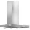 48" Wall Mount Range Hood, Stainless Steel With Crown Molding, KECRN-48