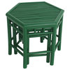 Bamboo End Table - 2 in 1, Green