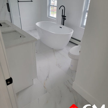 Calacata porcelain Bathroom