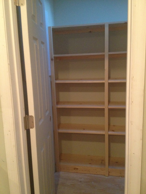 Pantry Shelves Paint Or Stain, How To Paint Shelves In Pantry