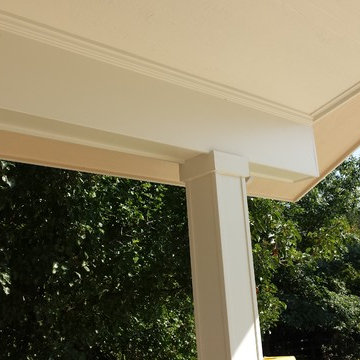 Clear span covered patio