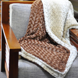 Snow Leopard and Mocha Throw - Products