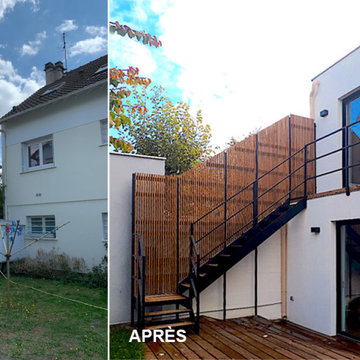 Création d'une extension sur deux étages dans les Yvelines