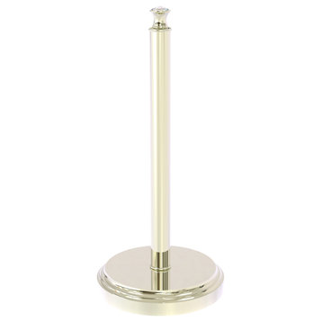 Carolina Crystal Counter Top Paper Towel Stand, Polished Nickel