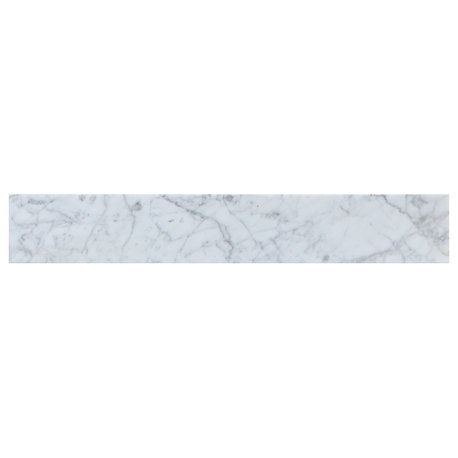 24" Backsplash, Carrara White
