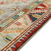 Oriental Rug Super Kazak 10'4"x2'8" Hand Knotted Carpet