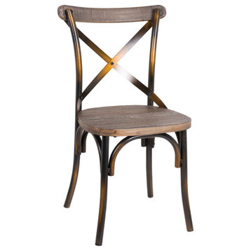Zaire Side Chair, Antique Copper