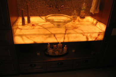 Example of a trendy bathroom design in Other