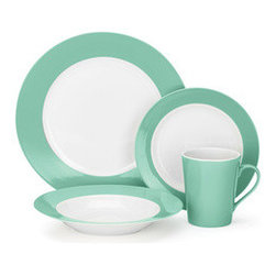 16-Pc. Porcelain Dining Set - Dinnerware Sets