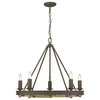 Golden Stokes 5-Light Chandelier 1053-5 DR, Dark Rust