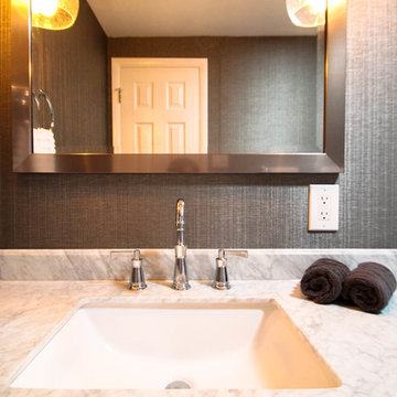 Luxe Transitional Centennial Guest Bath Remodel