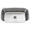 Wells Sinkware 32-Inch Undermount Stainless Steel Single Bowl Kitchen Sink