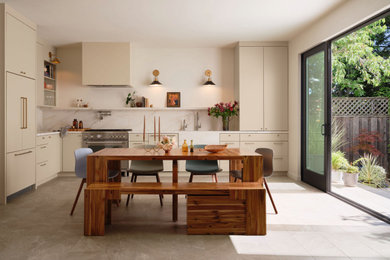 Inspiration for a modern dining room remodel in San Francisco