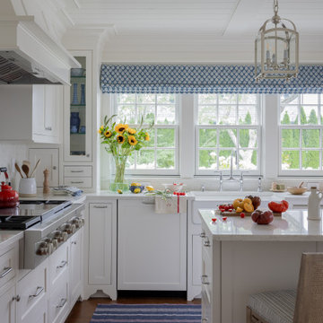 Coastal Kitchen with Harbor Views