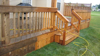 Power Wash Cedar Deck