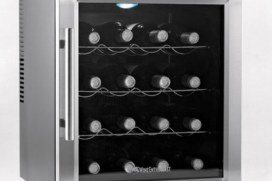 Wine Enthusiast Silent 16 Bottle Wine Refrigerator - Stainless Steel 272-02-17