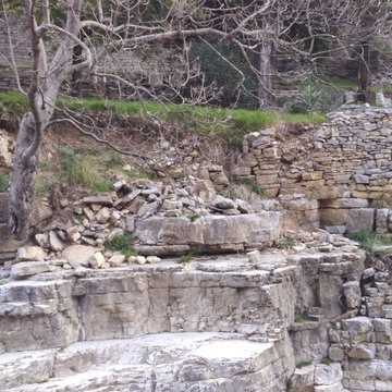 Mur de soutènement à pierre sèche Pégairolles de l'escalette