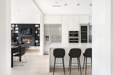 Minimalist kitchen photo in Vancouver