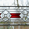 22" x 11" Beveled Glass Panel Home Decor