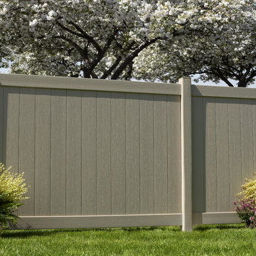 Bufftech Certagrain Chesterfield Clay Vinyl Privacy Fence