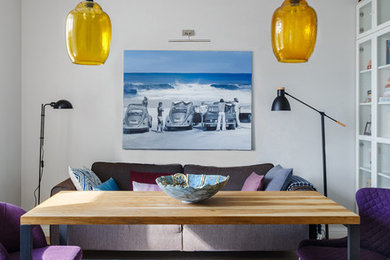 Danish dining room photo in Moscow