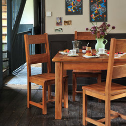 Cottage Oak 125cm-165cm Table and 4 Ladderback Chairs - Products