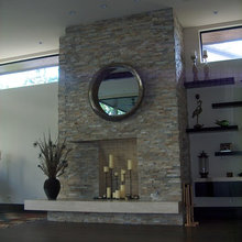 Candles in Fireplace