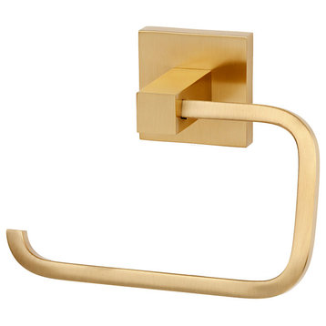 Alno A8466 Contemporary II - Single Post C Slide On Solid Brass - Satin Brass
