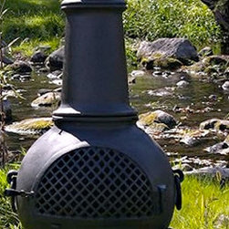 Blue Rooster Gatsby Chimenea - Chimineas