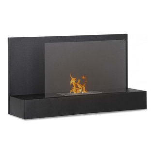 Wall Mounted Ventless Bio Ethanol Fireplace - Ater Black | Ignis -  Contemporary - Indoor Fireplaces - by Ignis Development, Inc. | Houzz