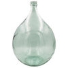Round Reclaimed Glass Bottle, Clear