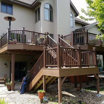 Timbertech composite deck. This was a cosmetic upgrade plus a re-install of the