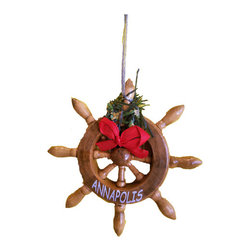 Annapolis Ship Wheel Ornament - Christmas Ornaments