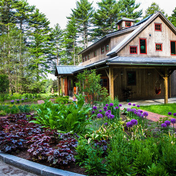 Front Herbal Garden at Red Barn, Red Brick