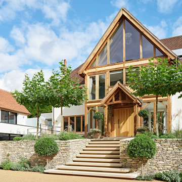 House renovation with 6 front, internal & garage doors in European oak