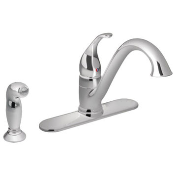 Moen Camerist Single Handle Kitchen Faucet w/ Side Spray, Spot Resist