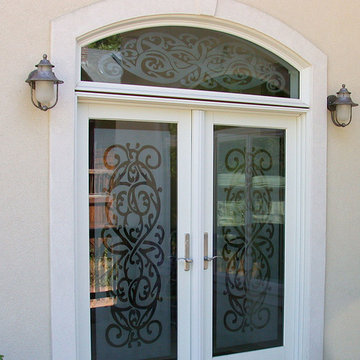 Art on Glass Doors & Transom