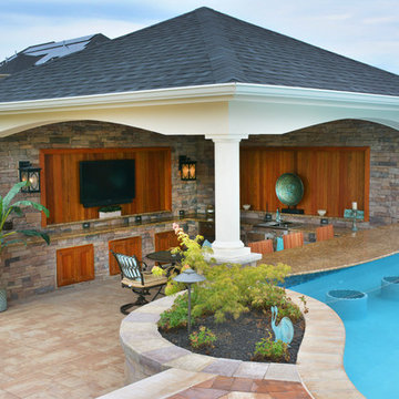 Pavilion with Swim up Bar