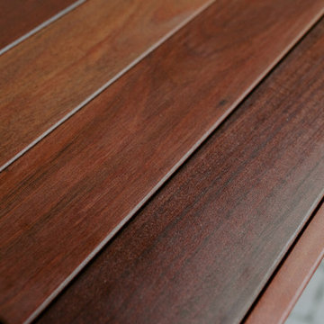 Outdoor TV Lift Cabinet - Ipe Brazilian Walnut