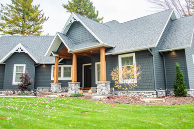 Arts and crafts exterior home photo in Other