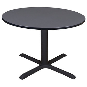 Cain 48" Round Breakroom Table, Gray