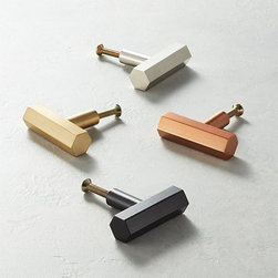 Hex Bar Knobs | CB2 - Cabinet And Drawer Knobs