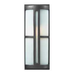 Elk Lighting - Elk Lighting 42395/1 Trevot 1-Light Outdoor Wall - Outdoor Wall Lights And Sconces
